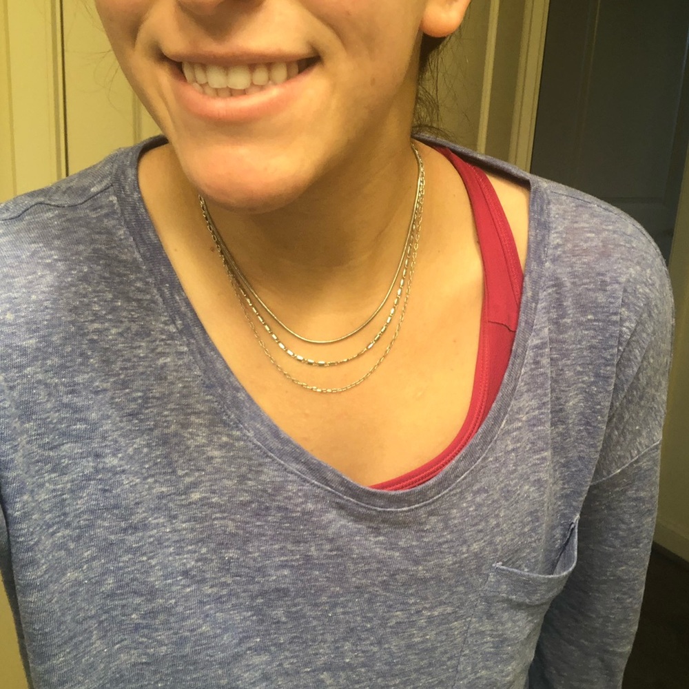 Triple chain necklace!